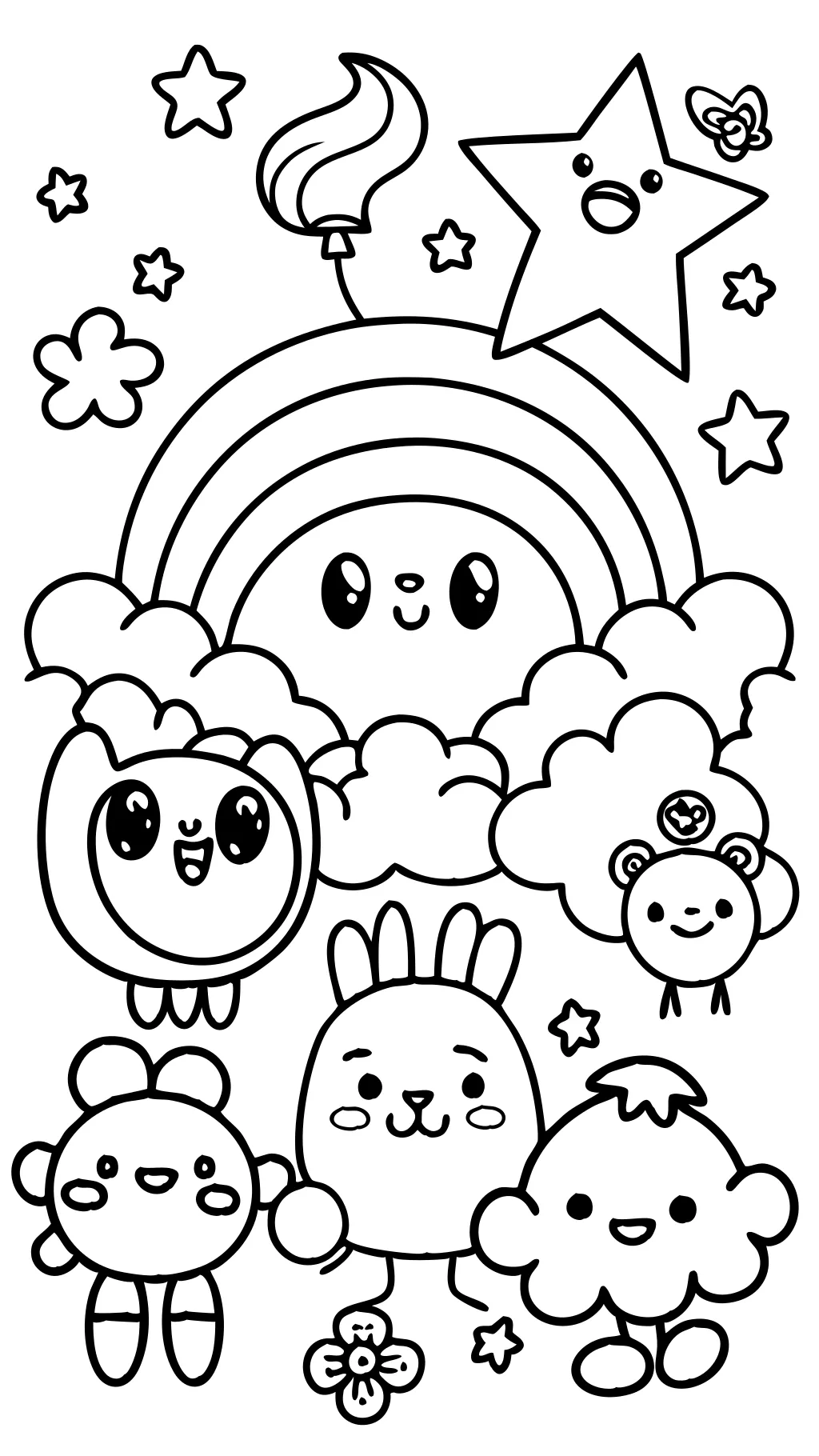 Página de color de Rainbow Friends